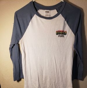 Victoria secret pink 3/4 length shirt